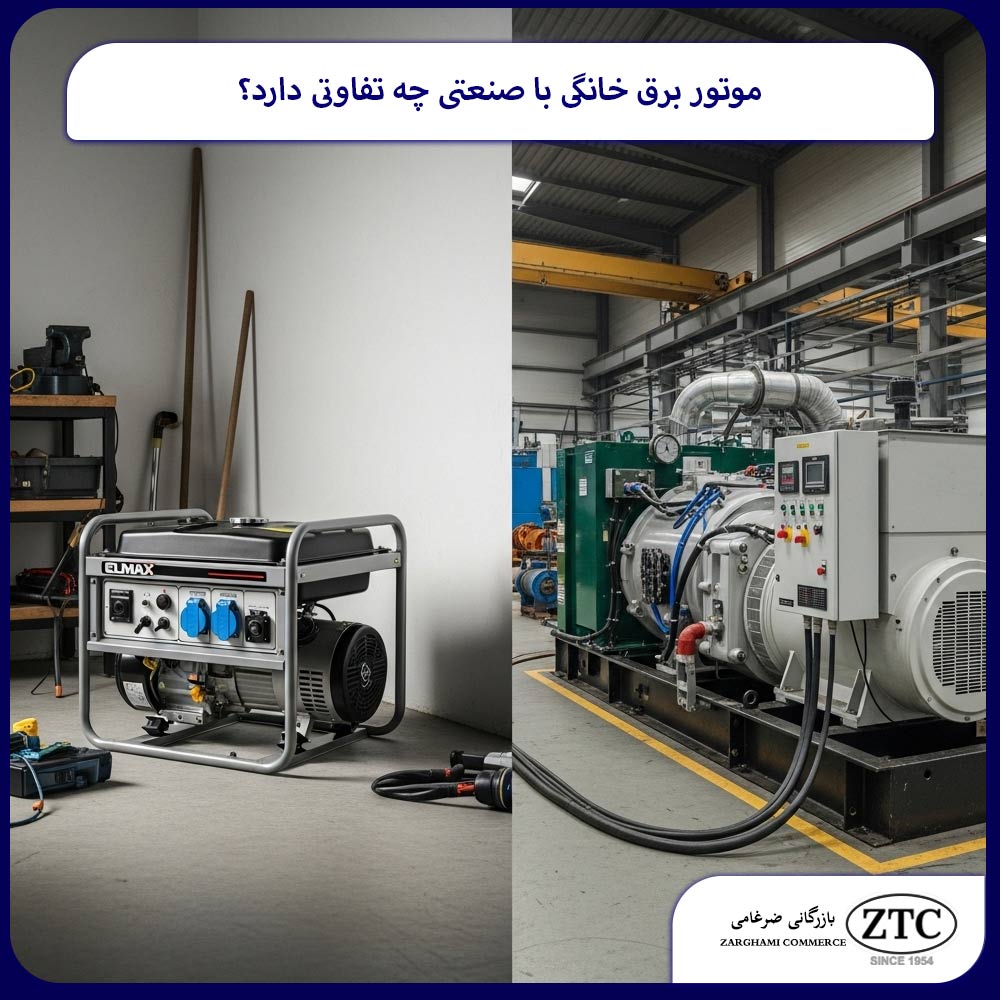 موتور برق خانگی با صنعتی چه تفاوتی دارد؟