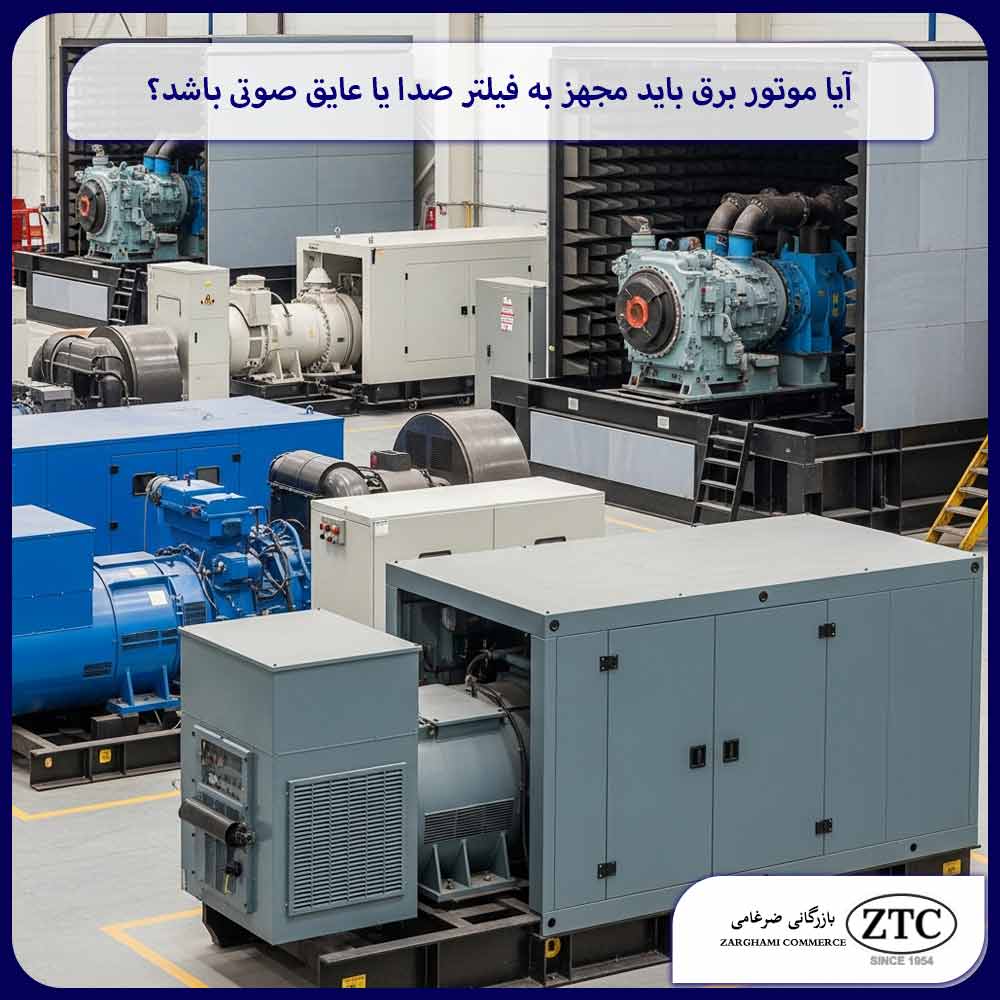 آیا موتور برق باید مجهز به فیلتر صدا یا عایق صوتی باشد؟