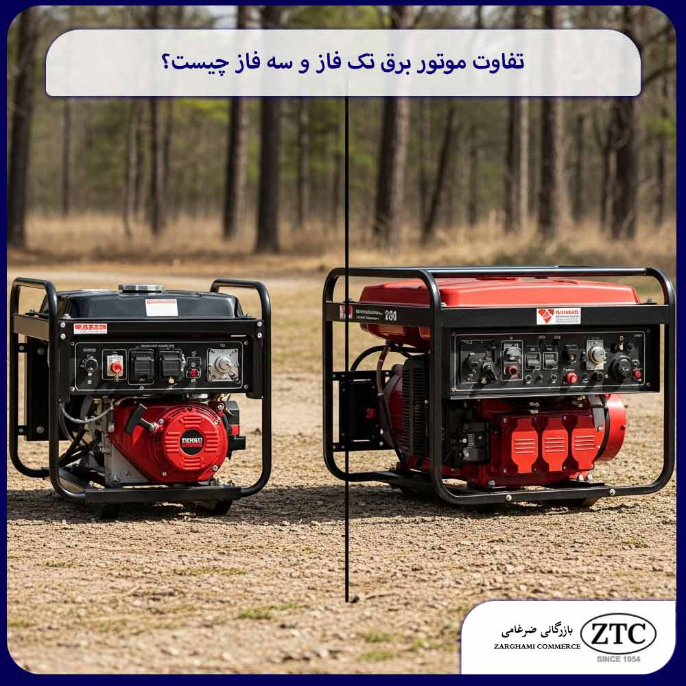 تفاوت موتور برق تک فاز و سه فاز چیست؟