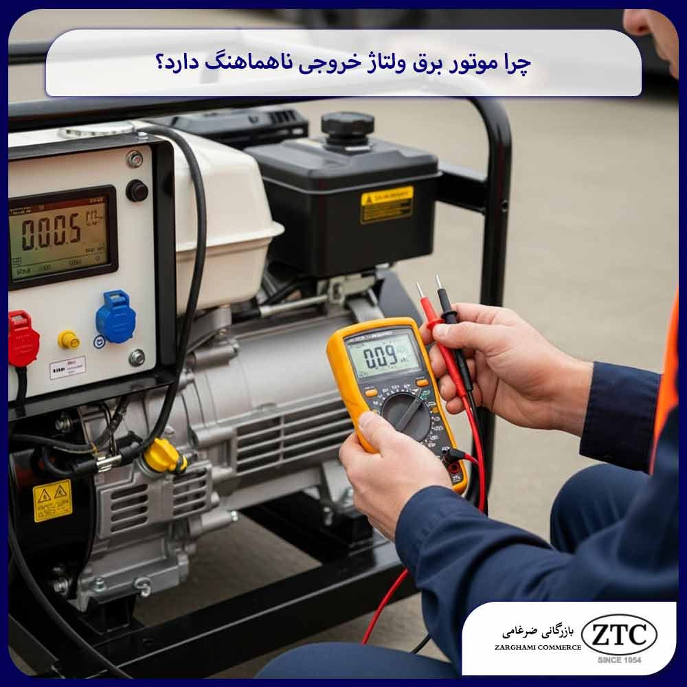 چرا موتور برق ولتاژ خروجی ناهماهنگ دارد؟
