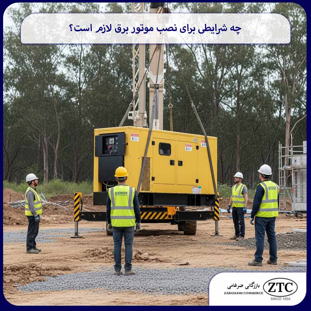 چه شرایطی برای نصب موتور برق لازم است؟