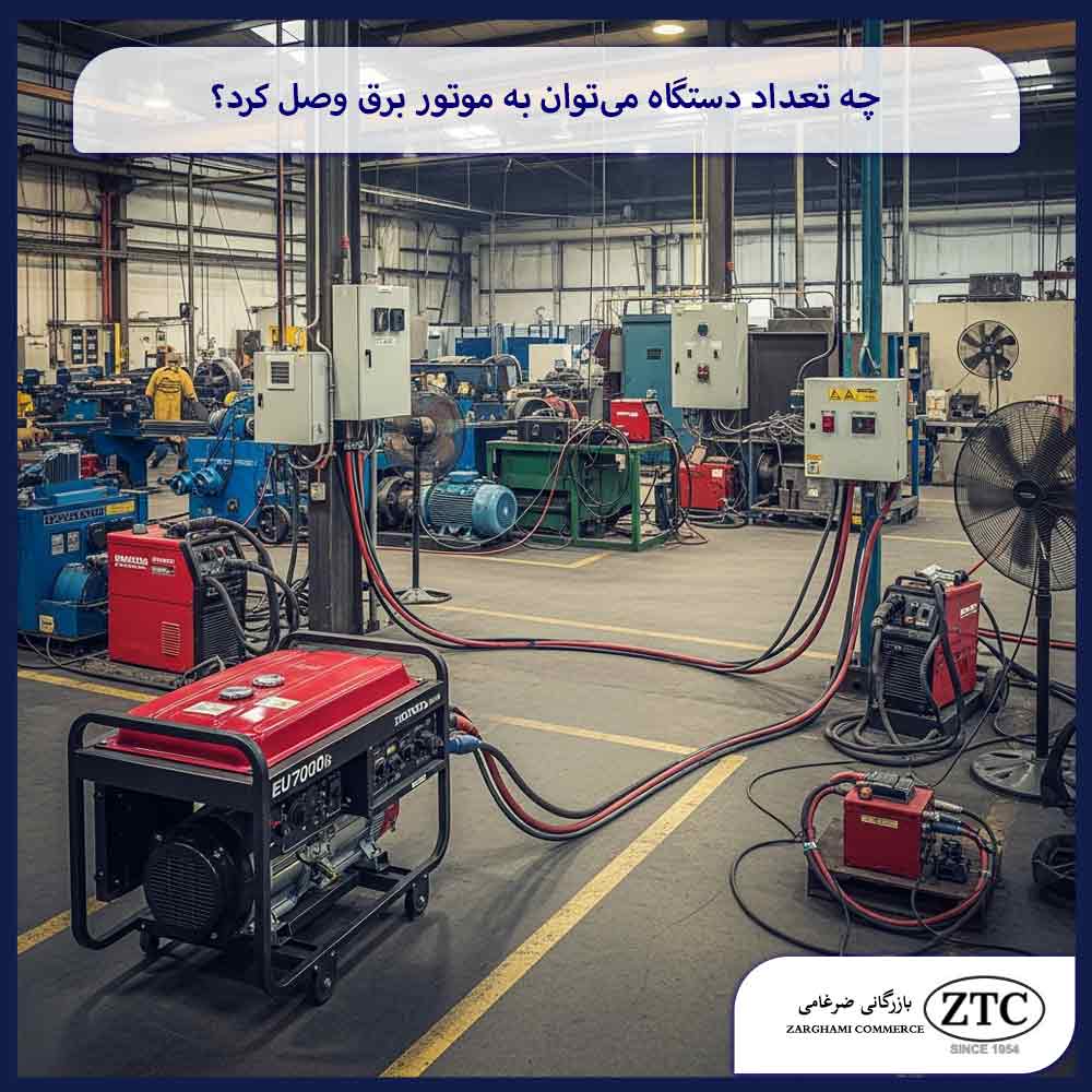 چه تعداد دستگاه می‌توان به موتور برق وصل کرد؟