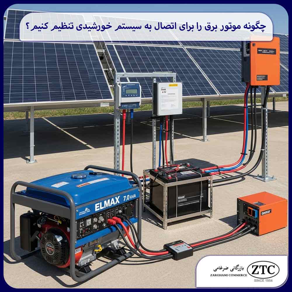 چگونه موتور برق را برای اتصال به سیستم خورشیدی تنظیم کنیم؟