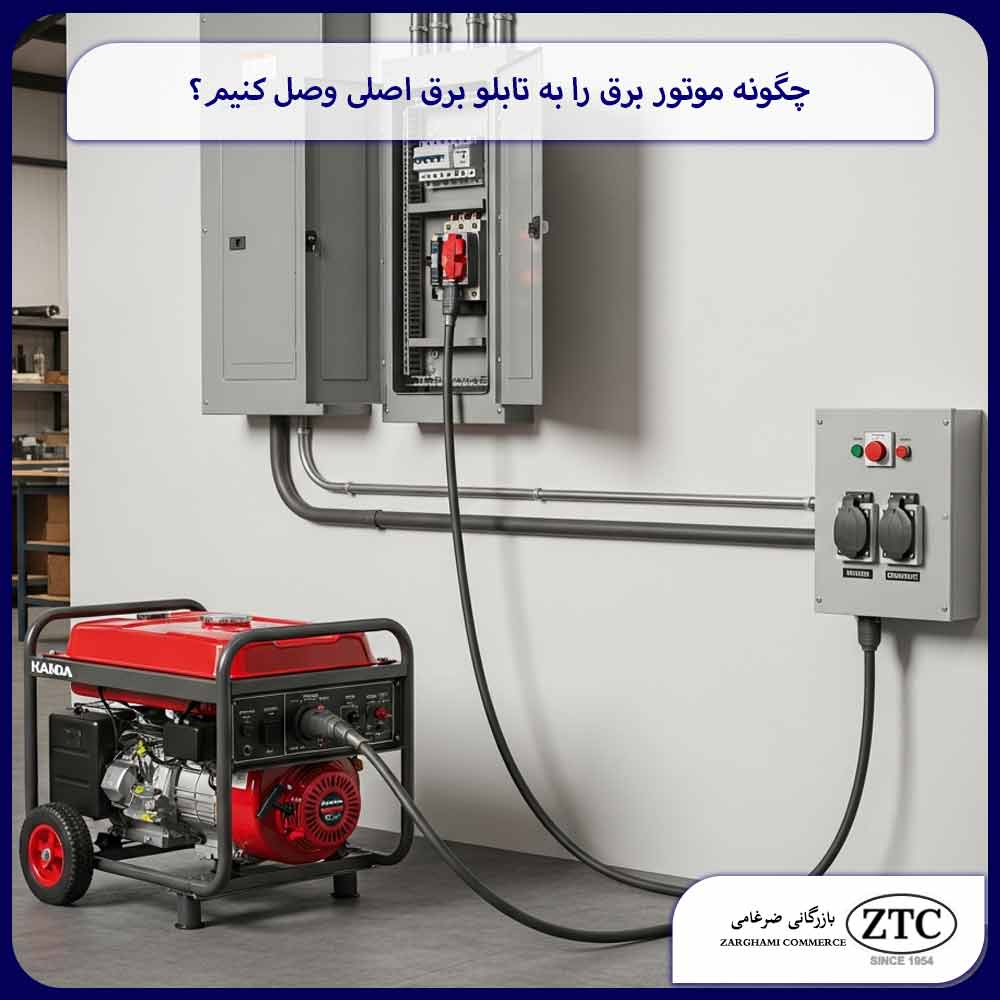 چگونه موتور برق را به تابلو برق اصلی وصل کنیم؟